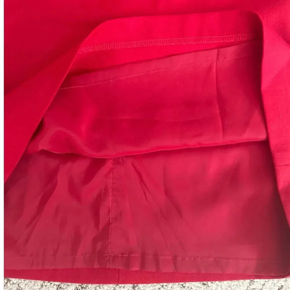 Talbots NWT red wool skirt fully lined size 8 - Picture 6 of 11